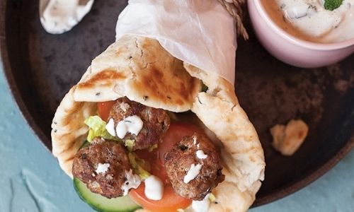 Greek Lamb Meatballs With Lemon Cumin Yoghurt